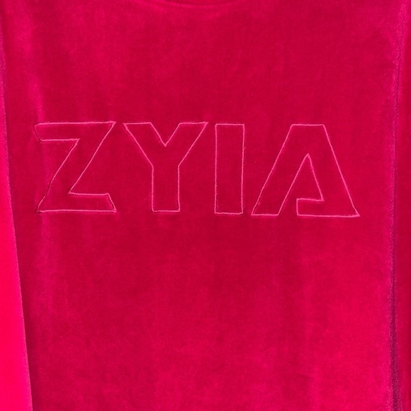 𝅺zyia plush soft sweatshirt raspberry hot pink 3XL lounge gym cozy snuggly - Picture 3 of 8